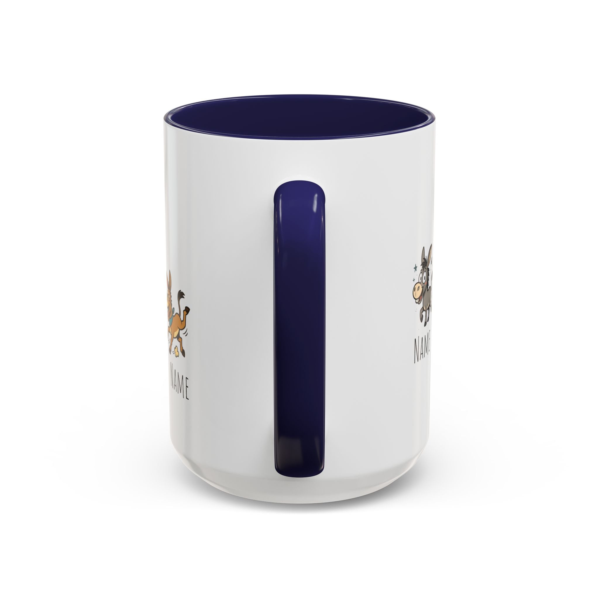 Boss In The Asses Personalized Donkey Coffee Mug — Funny Name Gift (11/15oz)