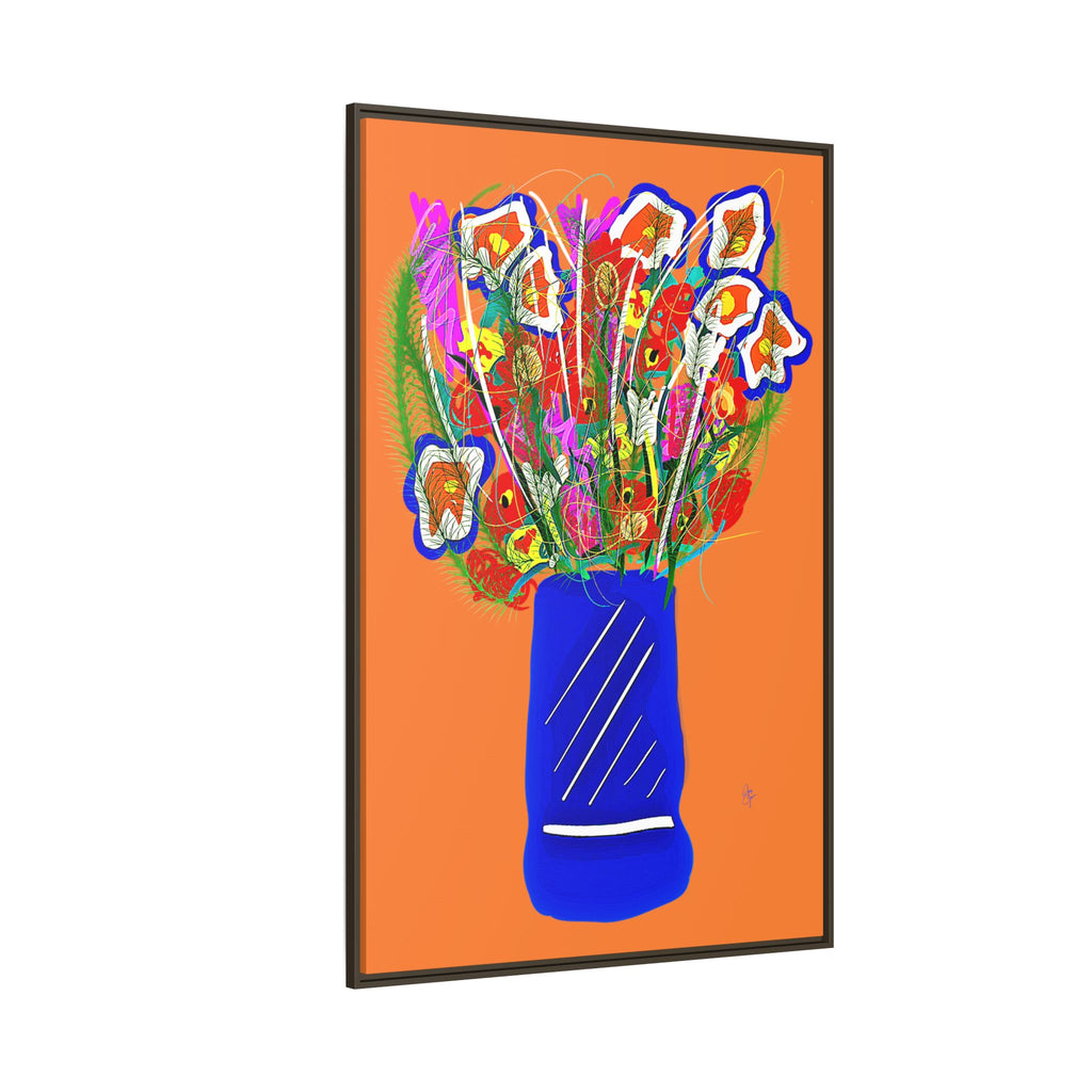 Floral Bouquet Matte Canvas Print — Framed Wall Art