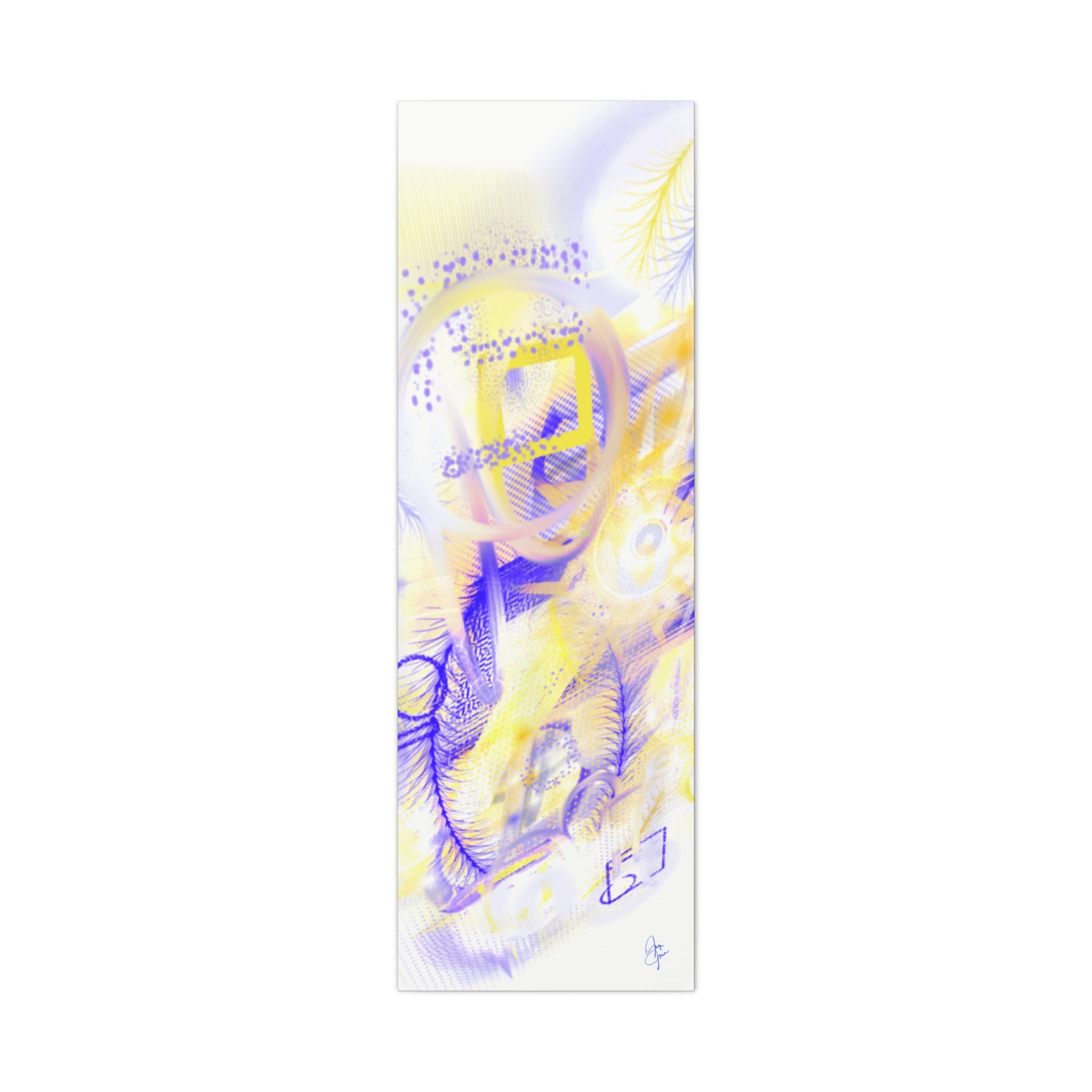 Abstract Feathered Glow Canvas Print — Matte Stretched Wall Art