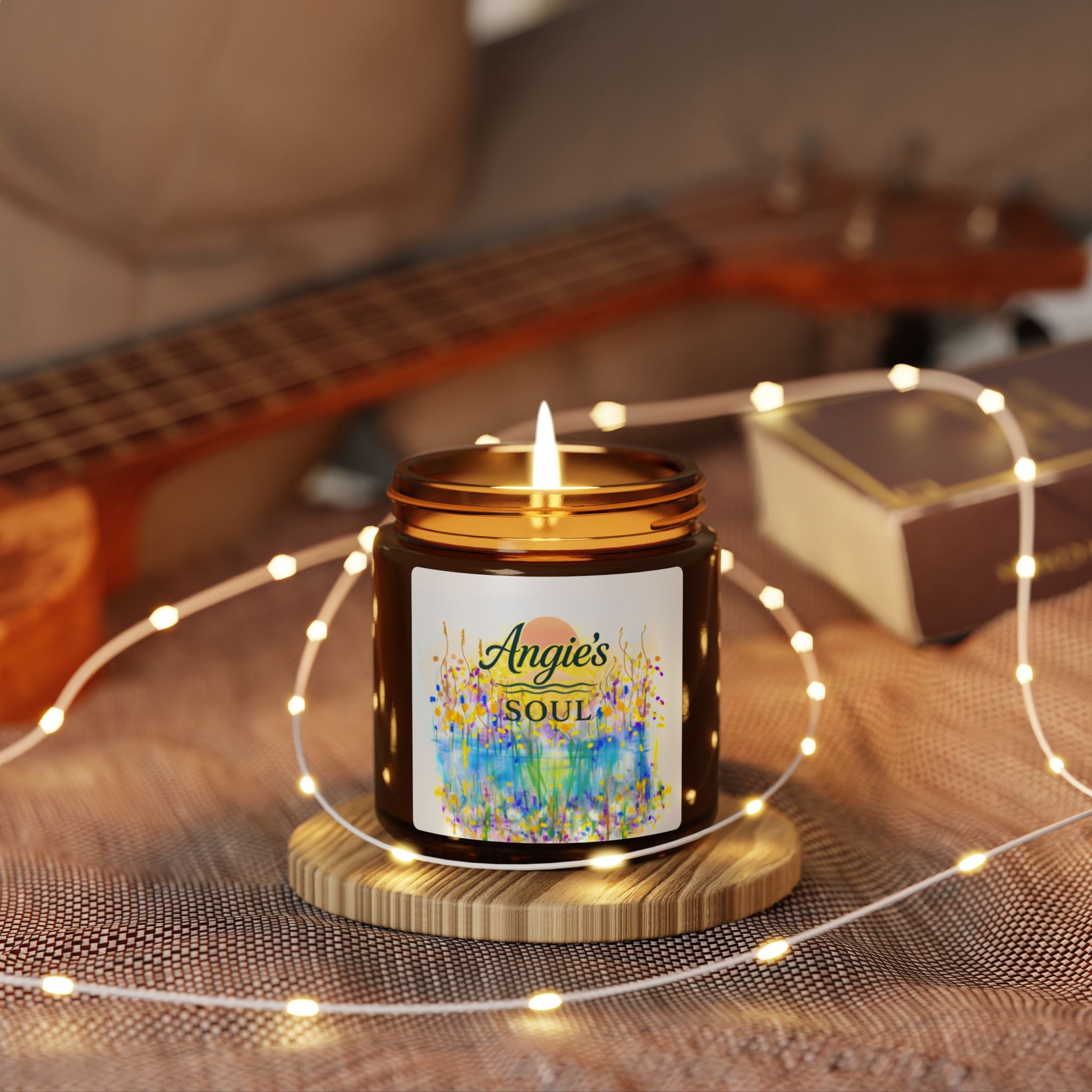 Angie's Soul Scented Soy Candle — Amber Jar Aromatherapy Candle