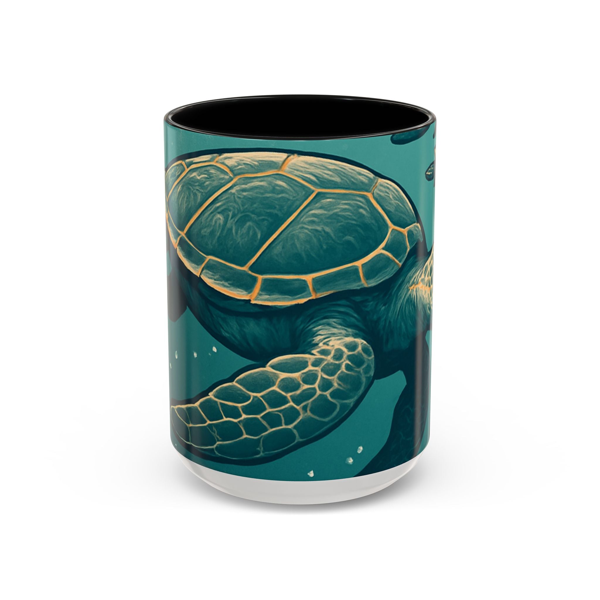 Tropical Turtle Accent Coffee Mug