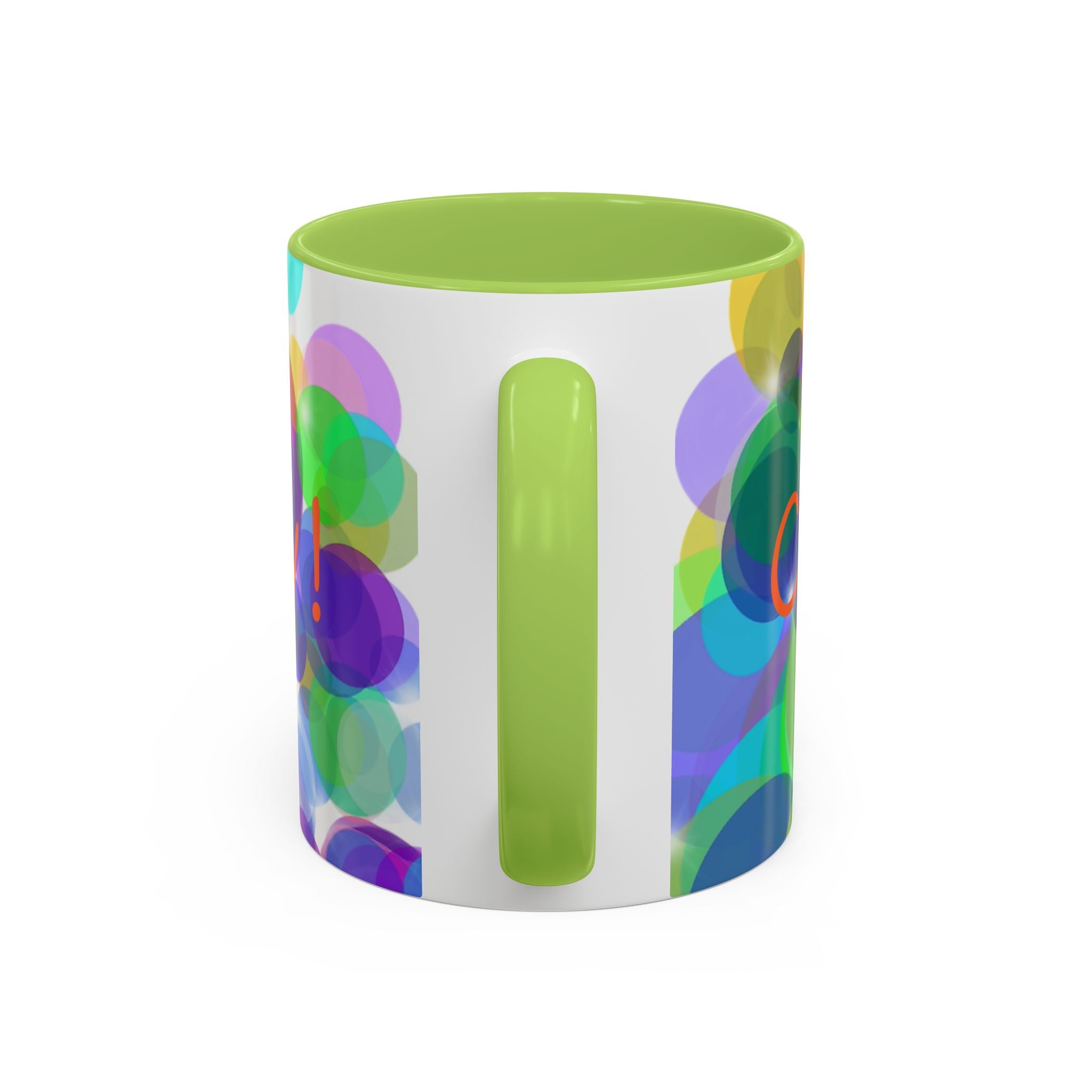 Colorful Bokeh "Choose Joy!" Accent Coffee Mug (11/15oz)