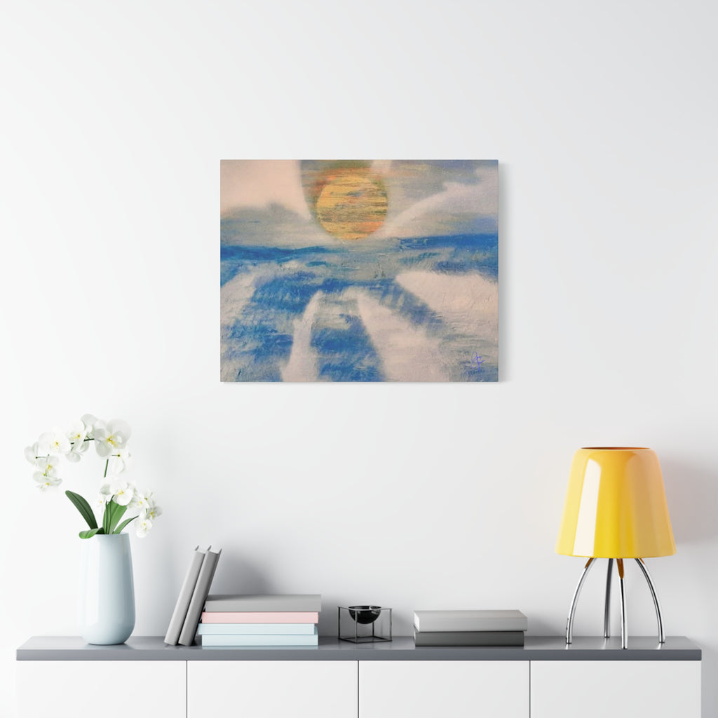 Serene Ocean Sunset Canvas Art