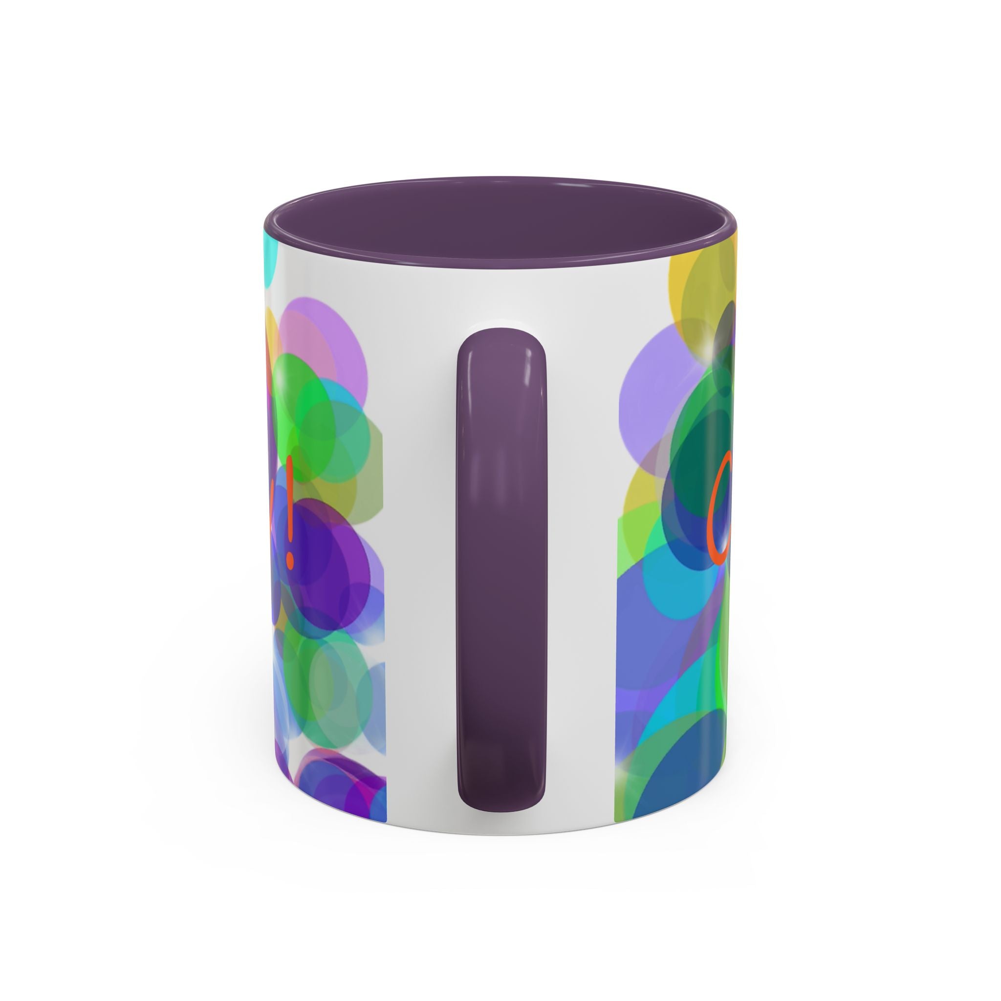 Colorful Bokeh "Choose Joy!" Accent Coffee Mug (11/15oz)