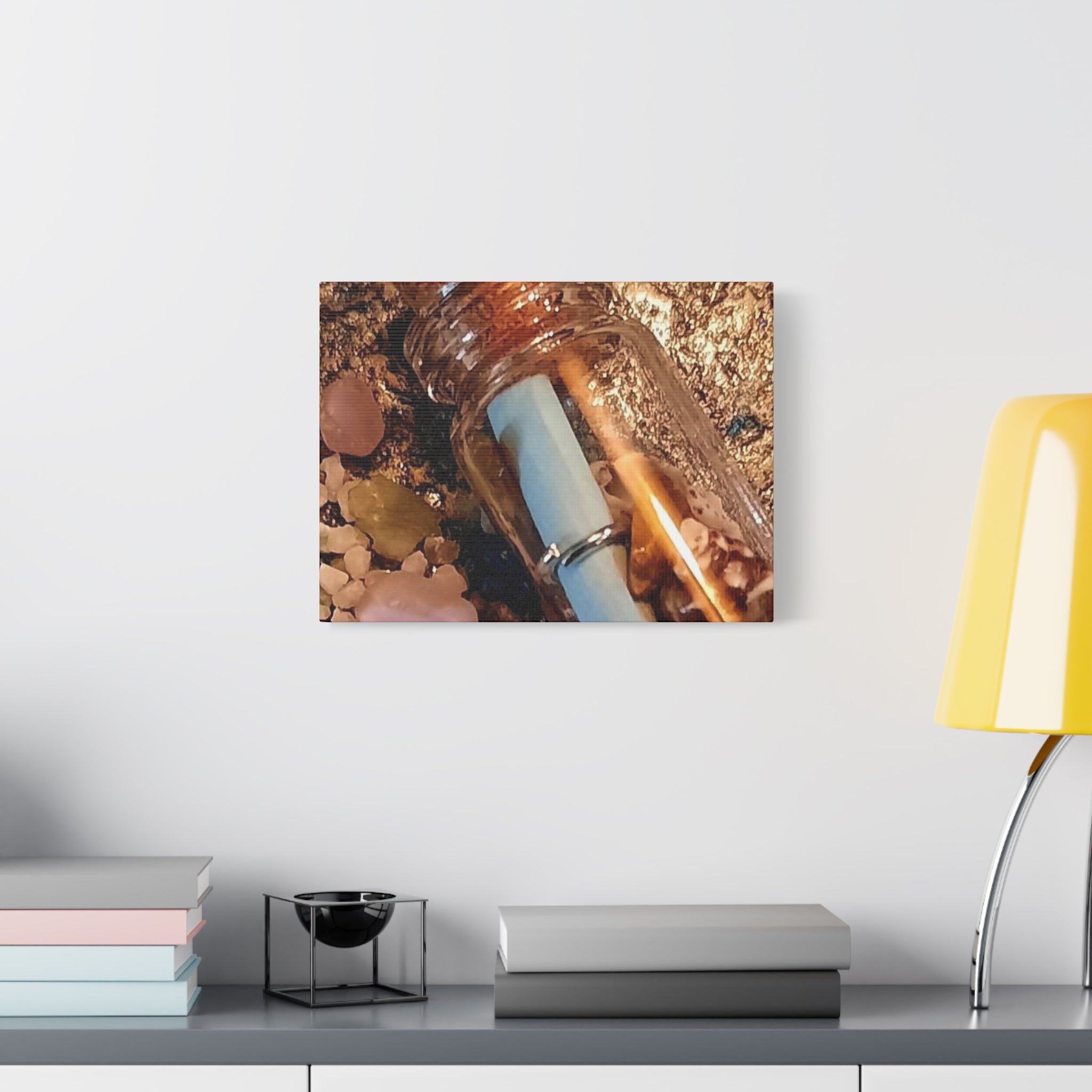 Decorative Matte Canvas Wall Art - Beach-Inspired Message in a Bottle