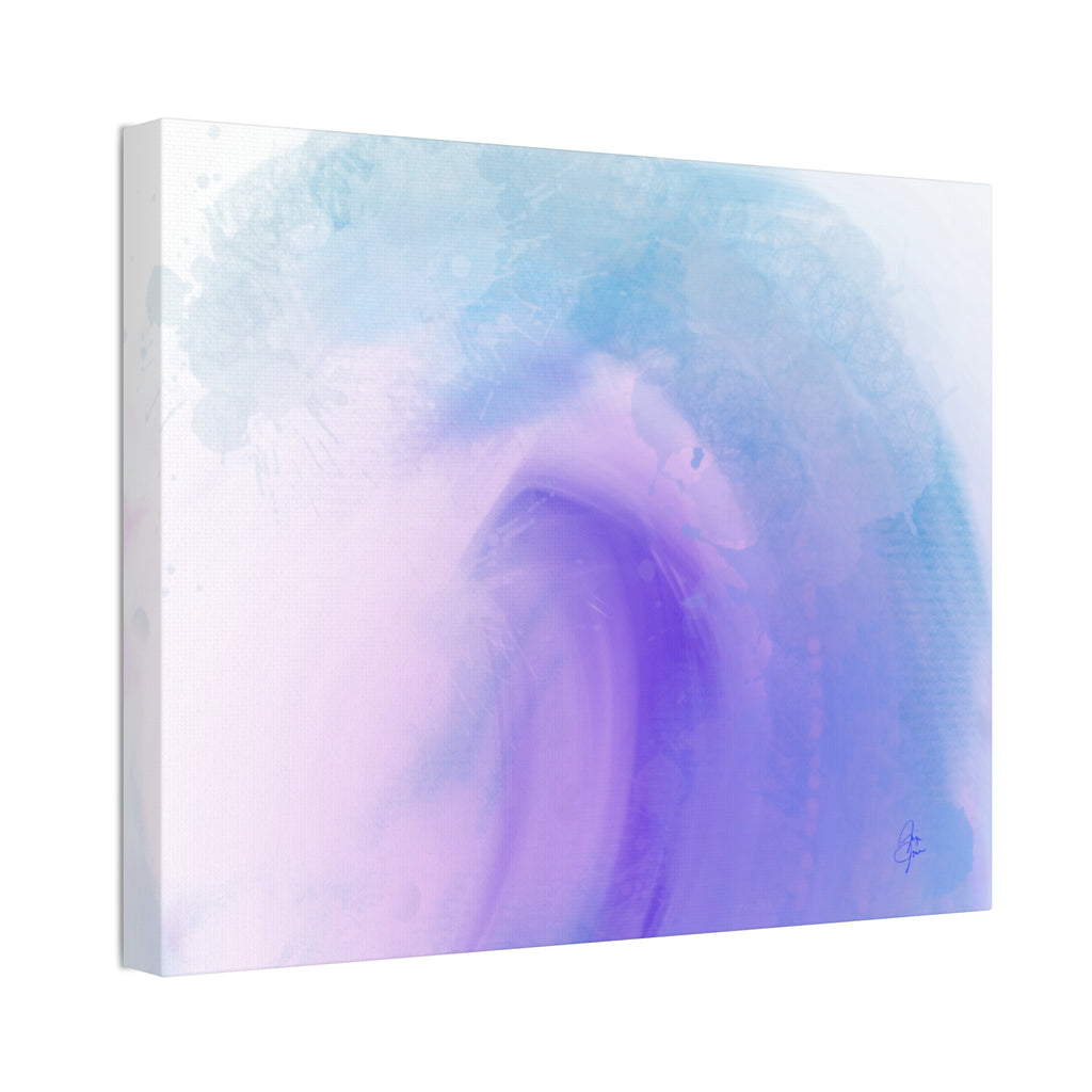 Abstract Lavender Wave Canvas Print — Stretched 1.5"