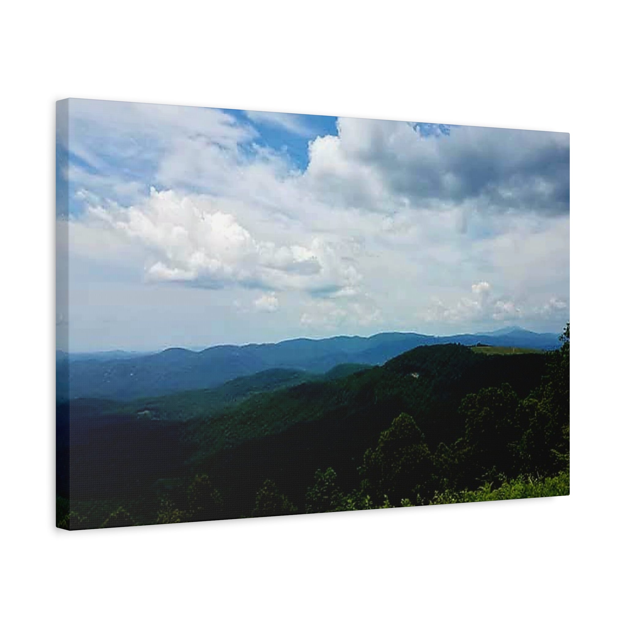 Blue Ridge Mountains Canvas Print — Matte Stretched Wall Art
