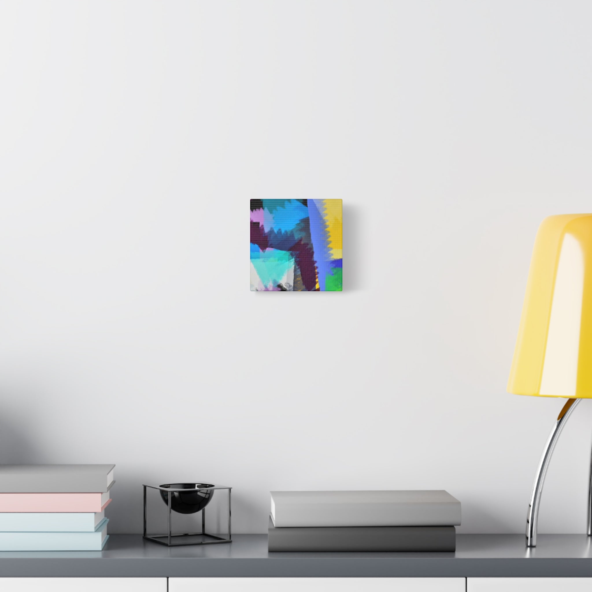 Abstract Color Burst Canvas Print — Vibrant Geometric Wall Art