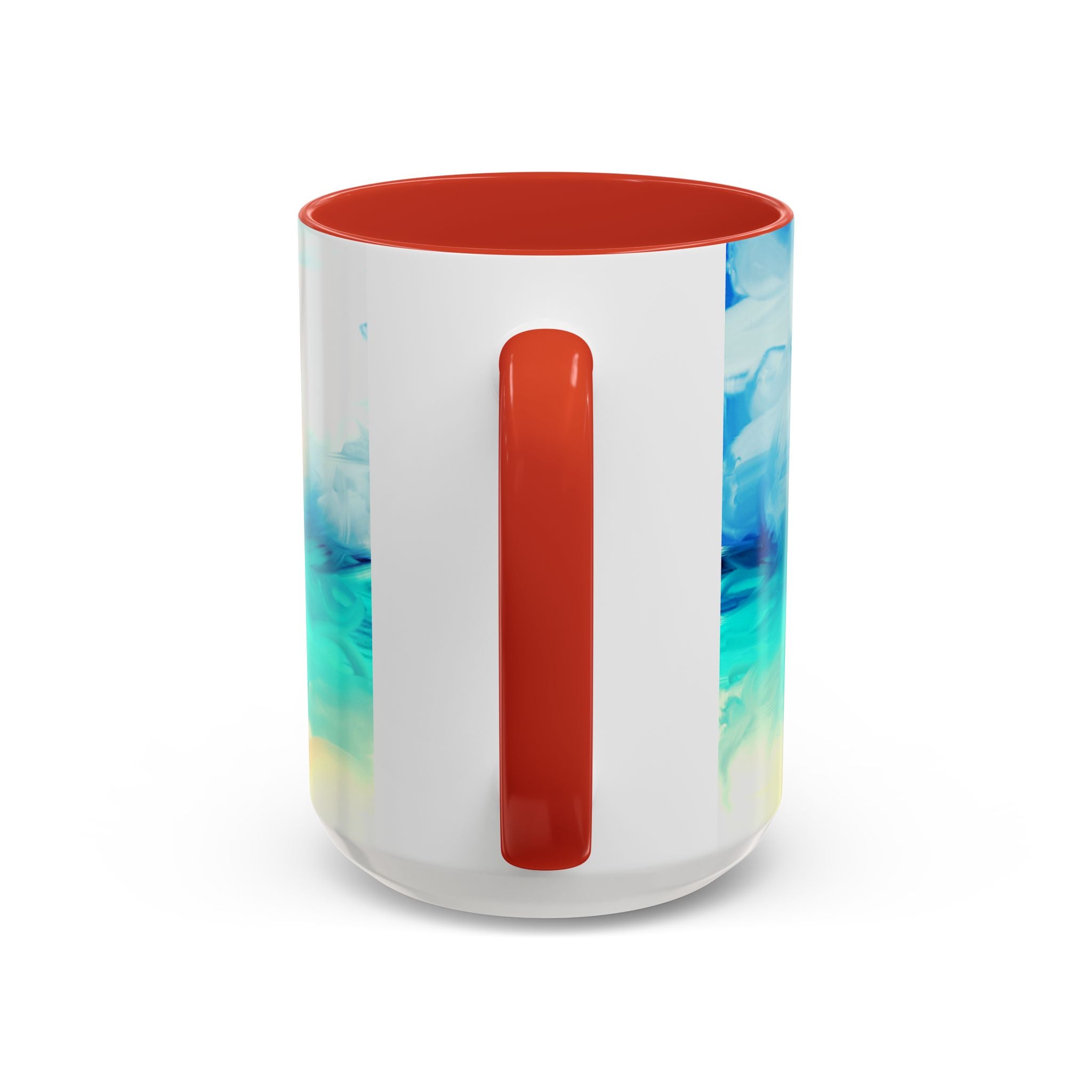 Beach Sunrise Accent Coffee Mug — Tropical Ocean Scene 11/15oz