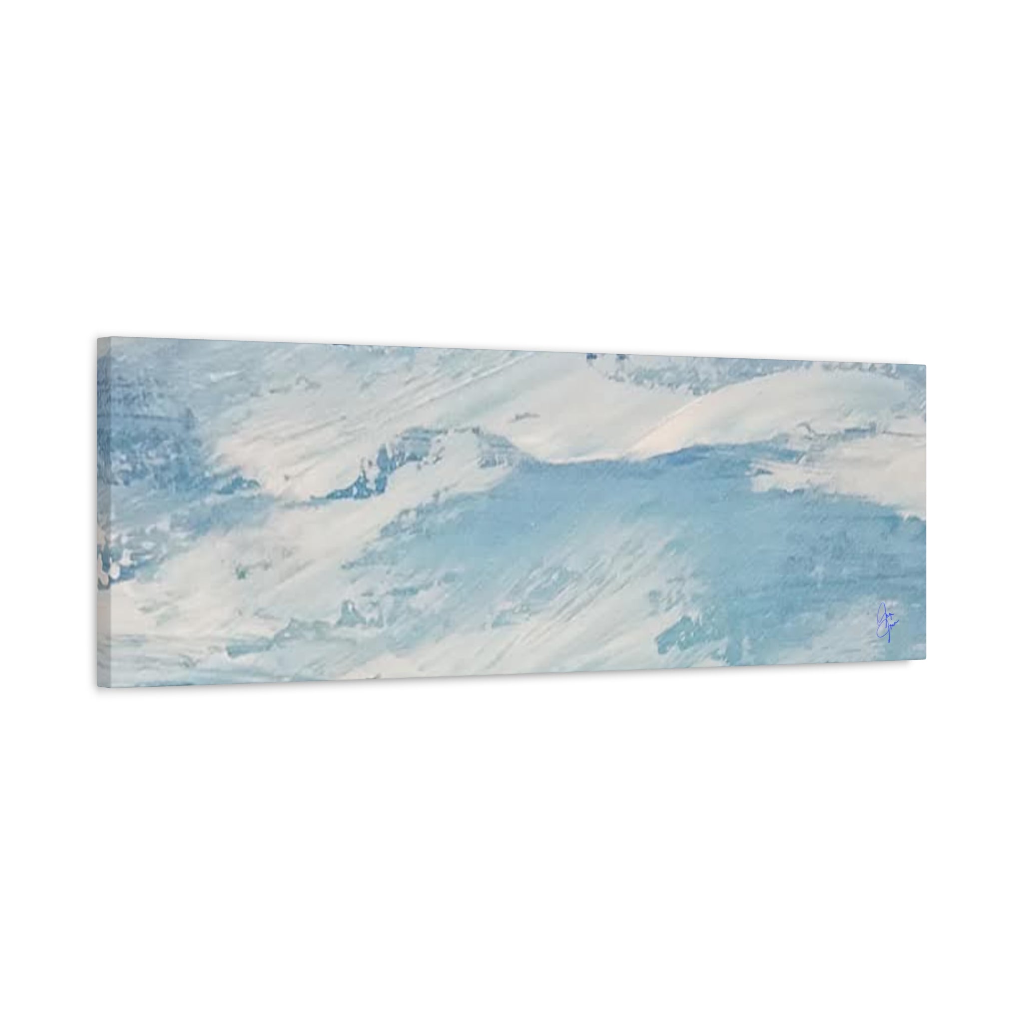 Canvas Wall Art - Serene Ocean Waves Design