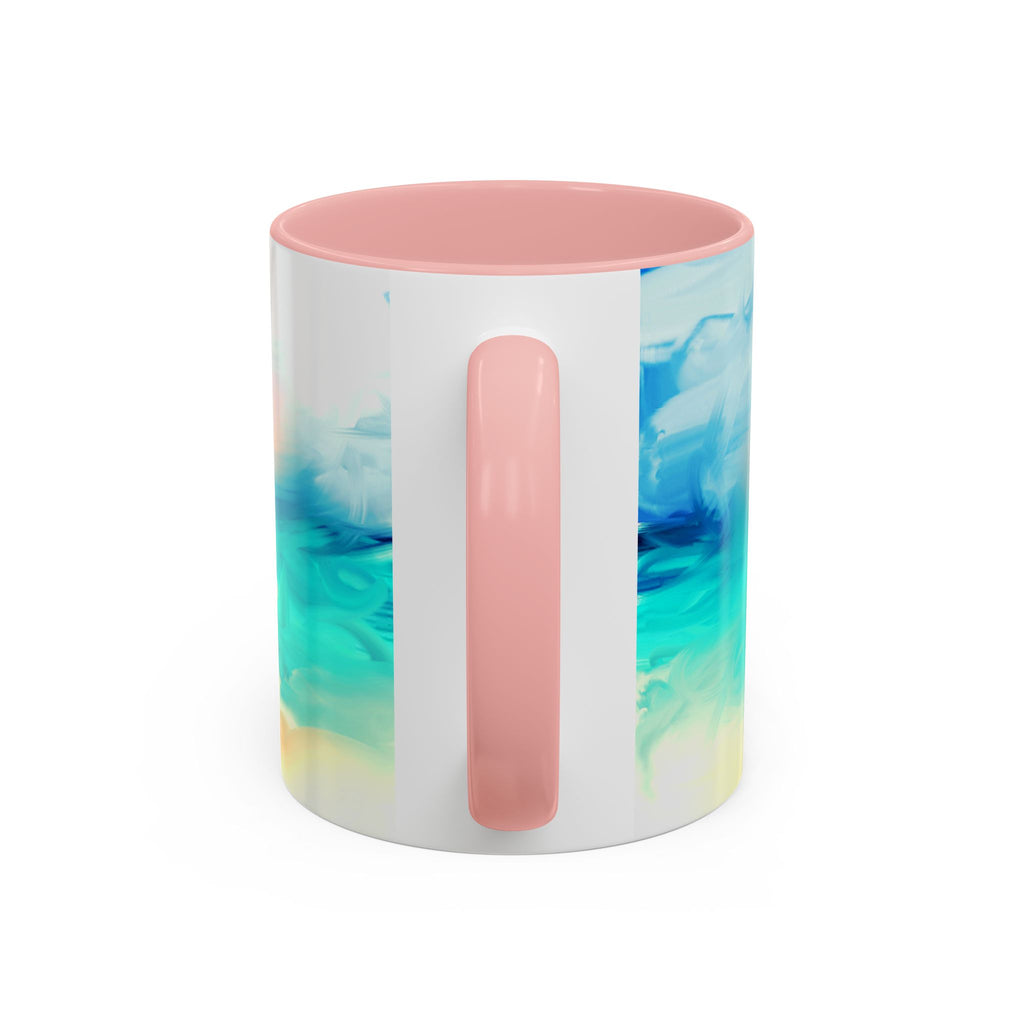 Beach Sunrise Accent Coffee Mug — Tropical Ocean Scene 11/15oz