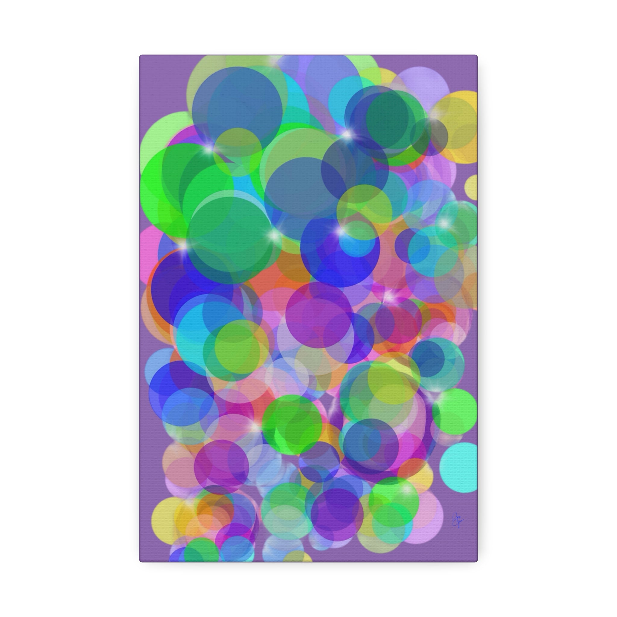 Abstract Colorful Bokeh Canvas Print — Vibrant Stretched Wall Art