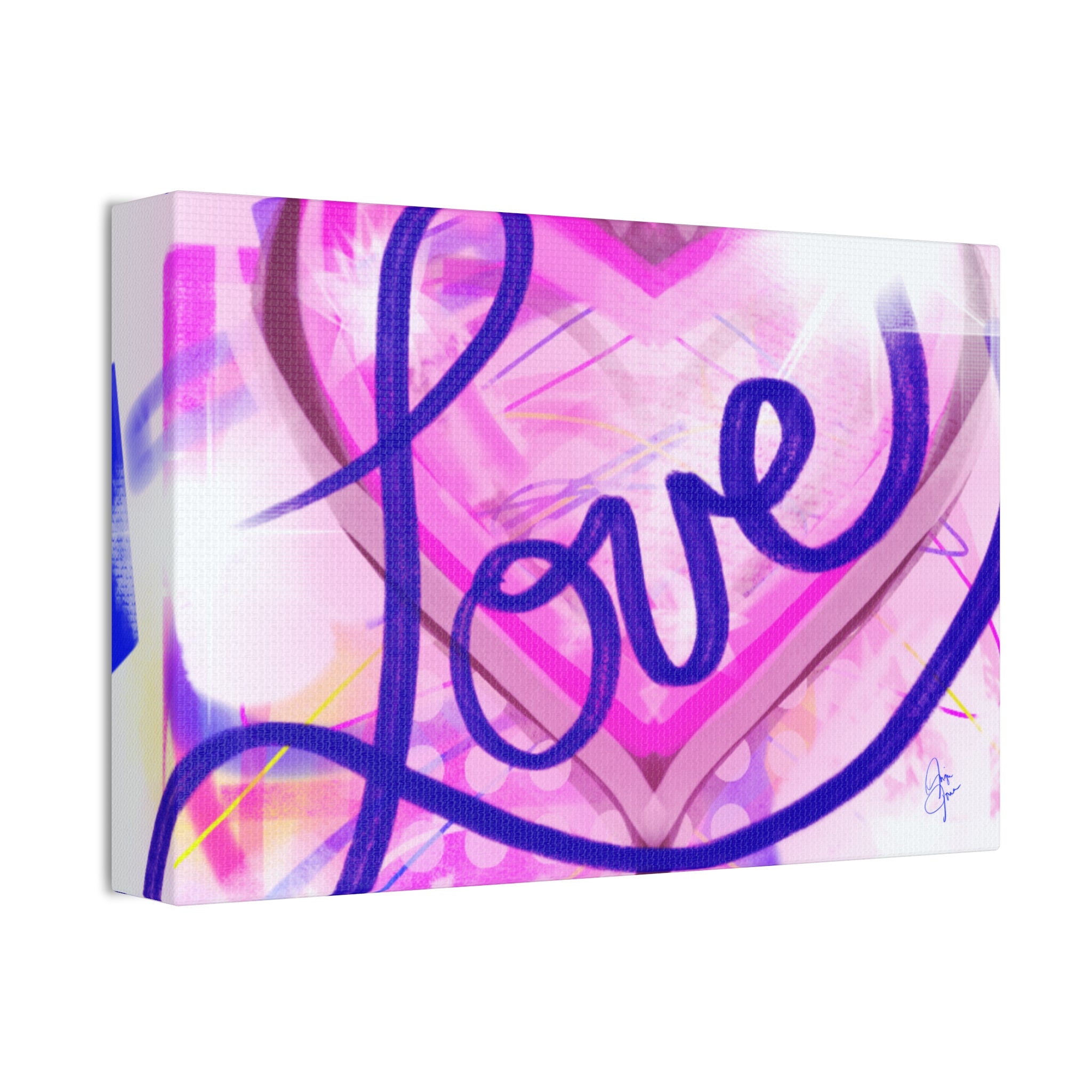 Valentine "Love Your Valentine" Stretched Canvas Wall Art