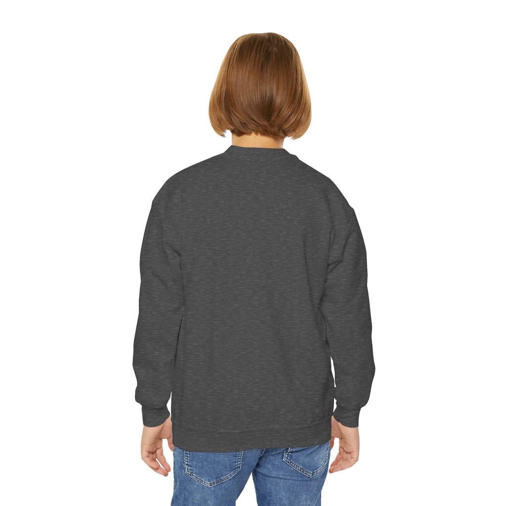 Axolotl Crewneck Sweatshirt — Cute Pink Axolotl with Sunglasses & Sunset