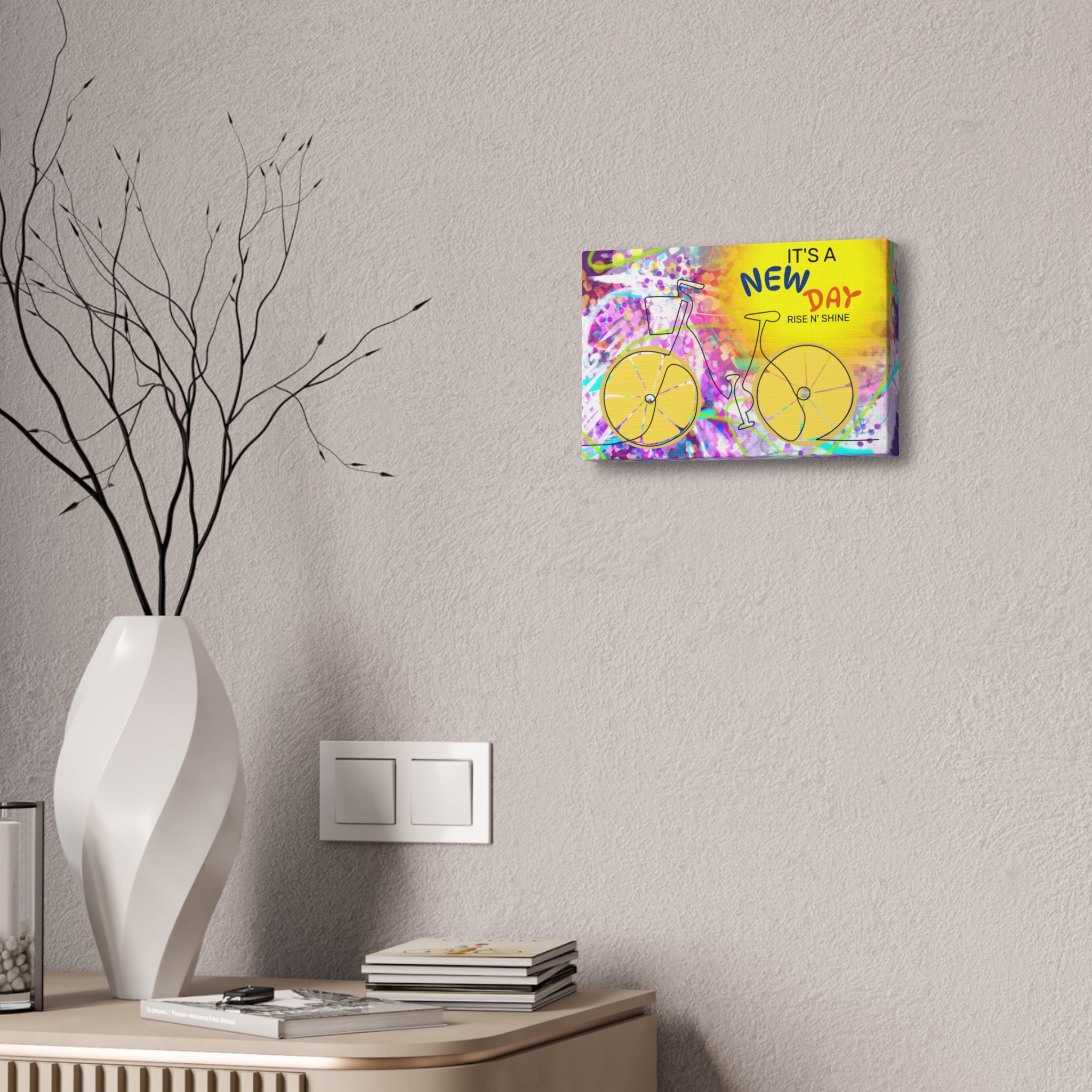 Inspirational Bicycle Canvas Stretched 1.5"
