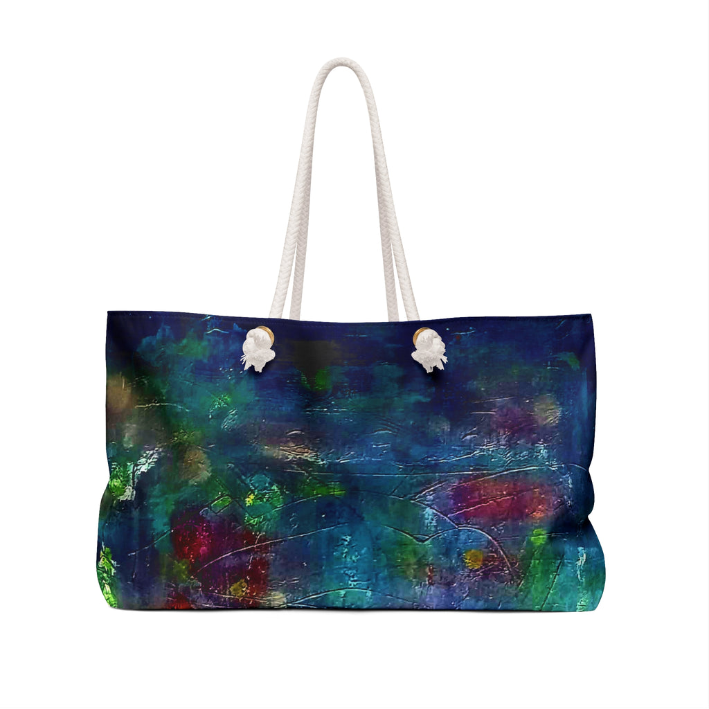 Abstract Color Splash Weekender Bag — Vibrant Artistic Travel Tote