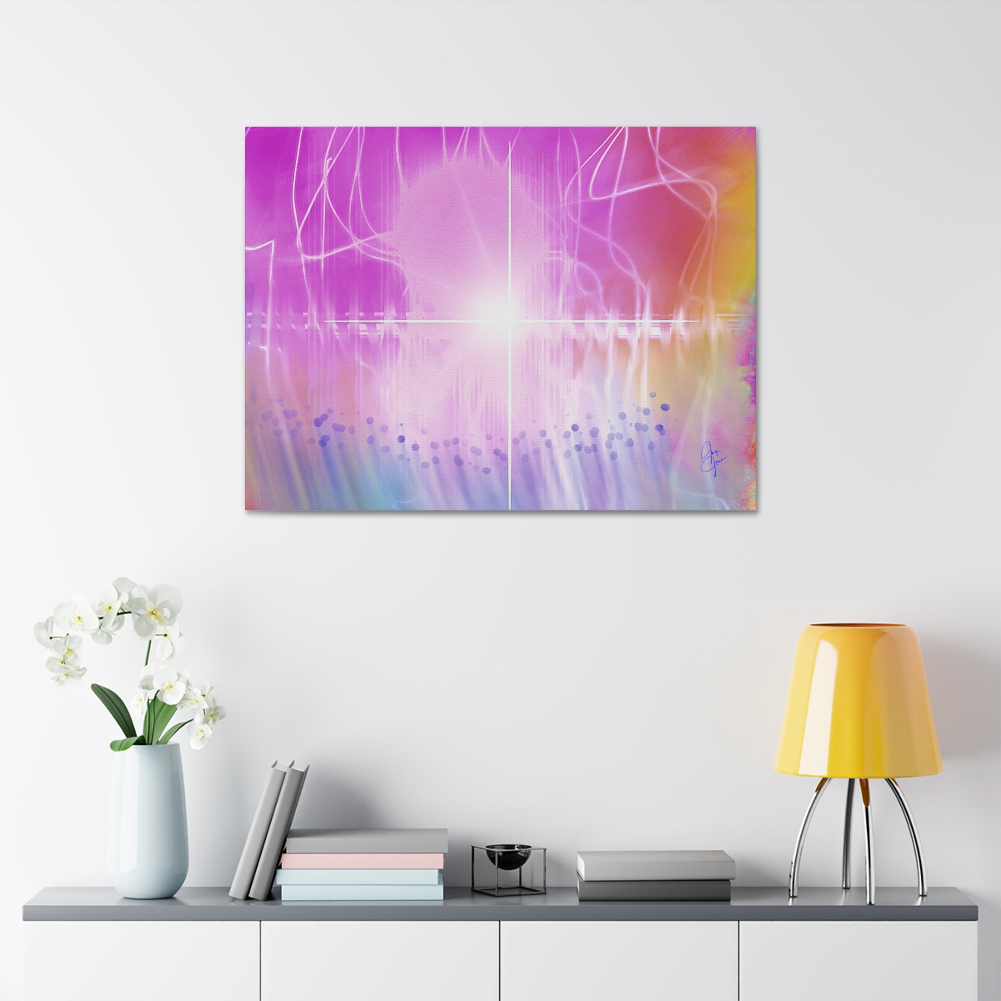 Abstract Radiant Light Canvas