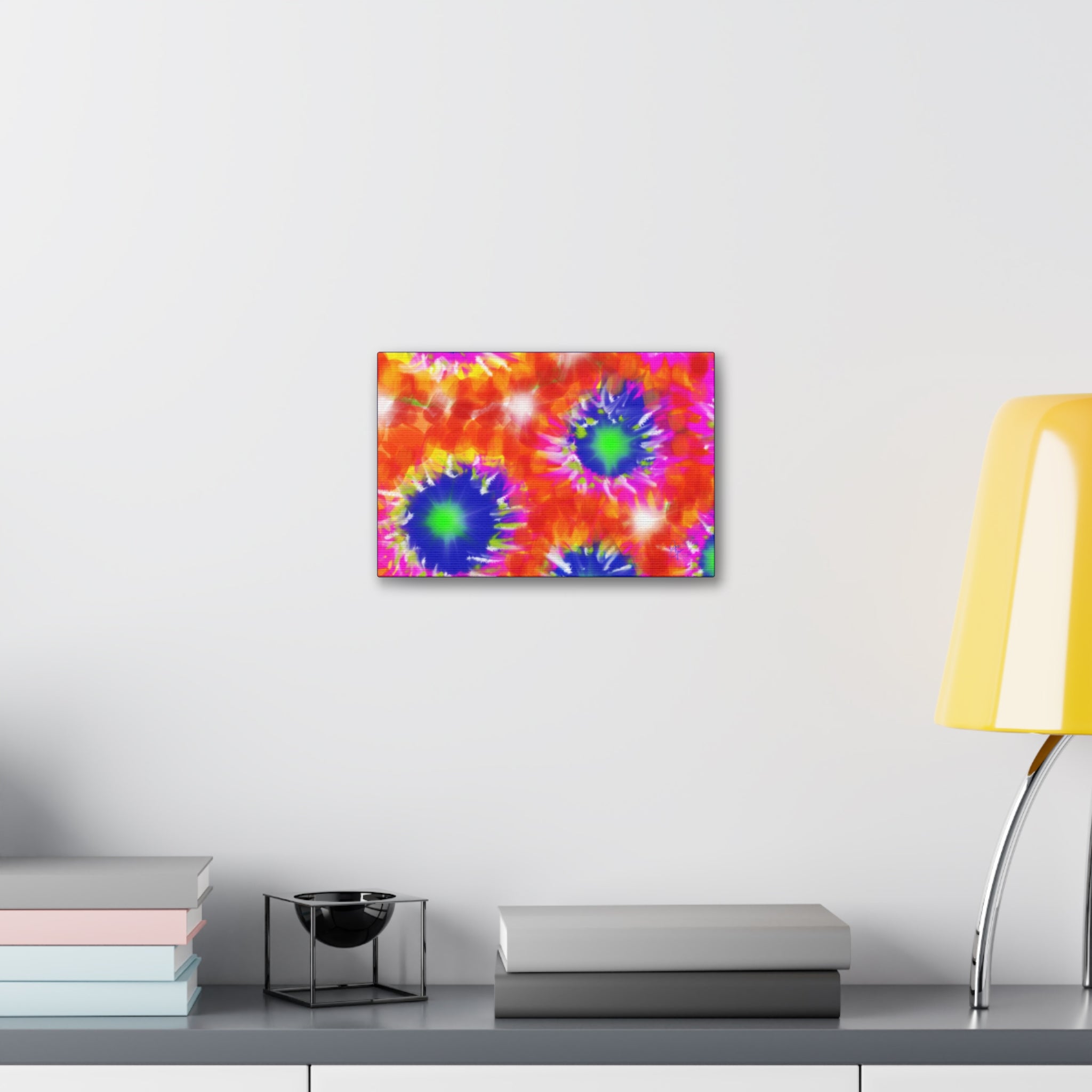 Tie-Dye Burst Canvas Print — Vibrant Abstract Wall Art