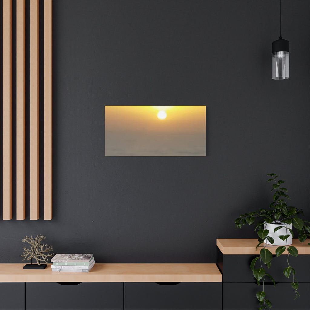 Sunset Seascape Matte Canvas Wall Art – Stretched 1.25" Coastal Sunset Print