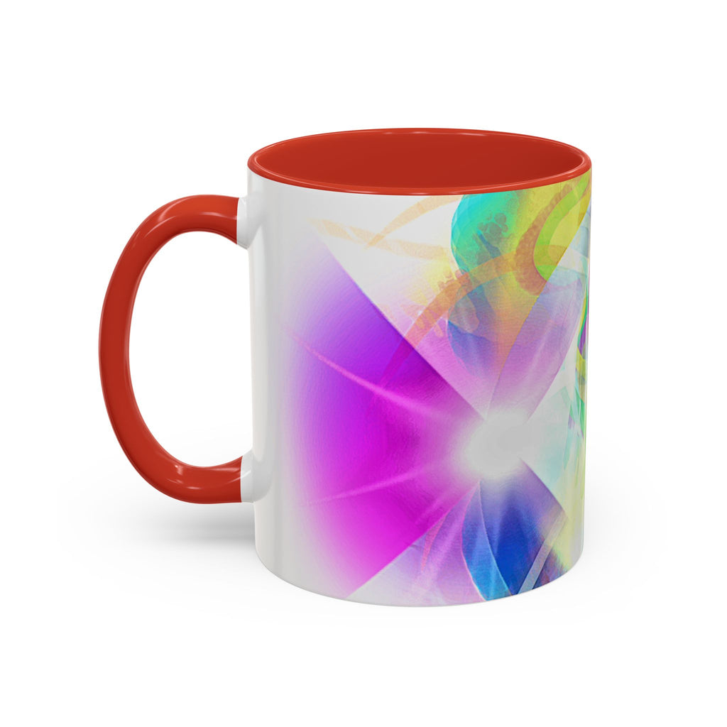 Colorful Heart Coffee Mug – Vibrant Abstract Love Accent Mug (11/15oz)
