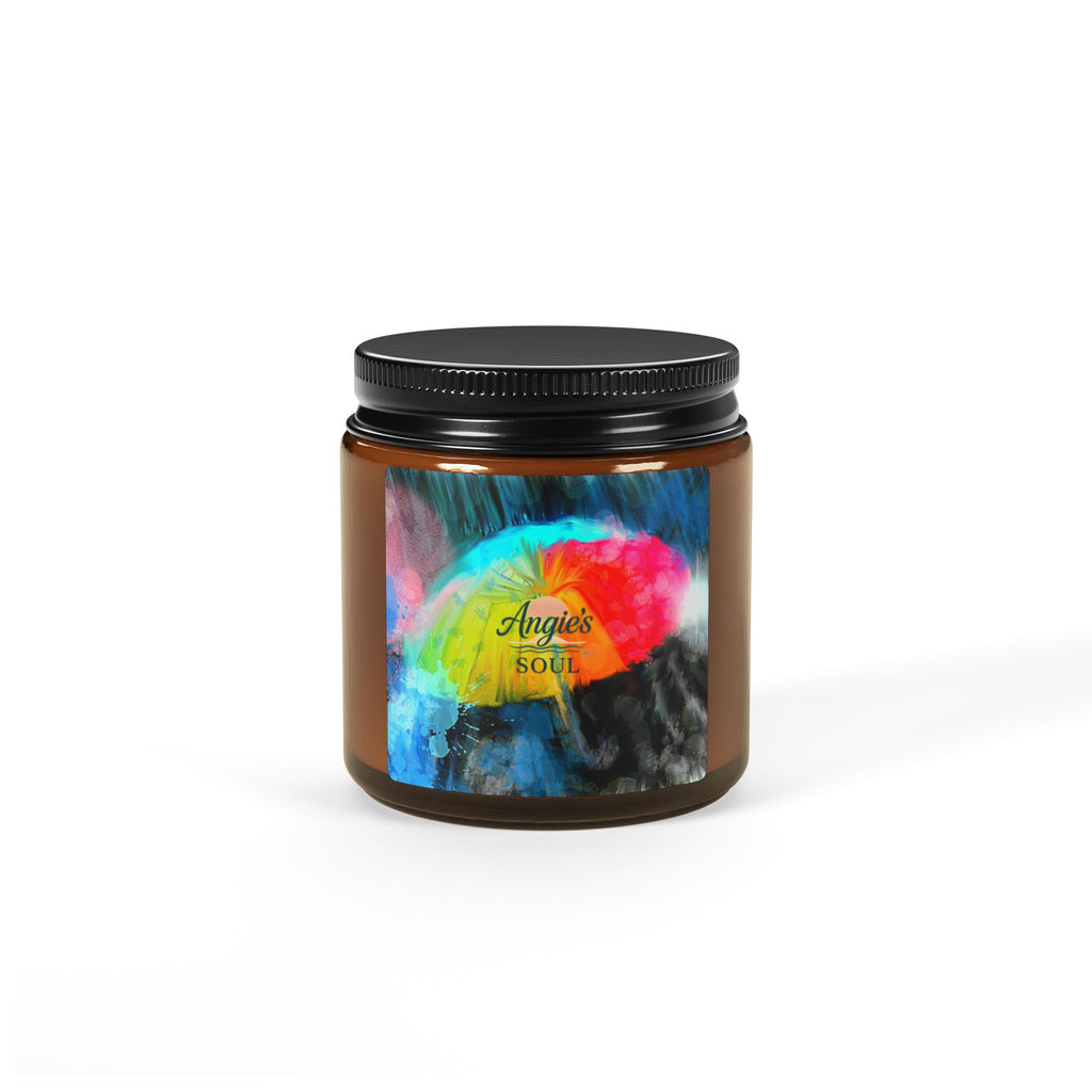 Soy Candle - 'Angie's Soul' Amber Jar Scented Candle (Multi-Size)