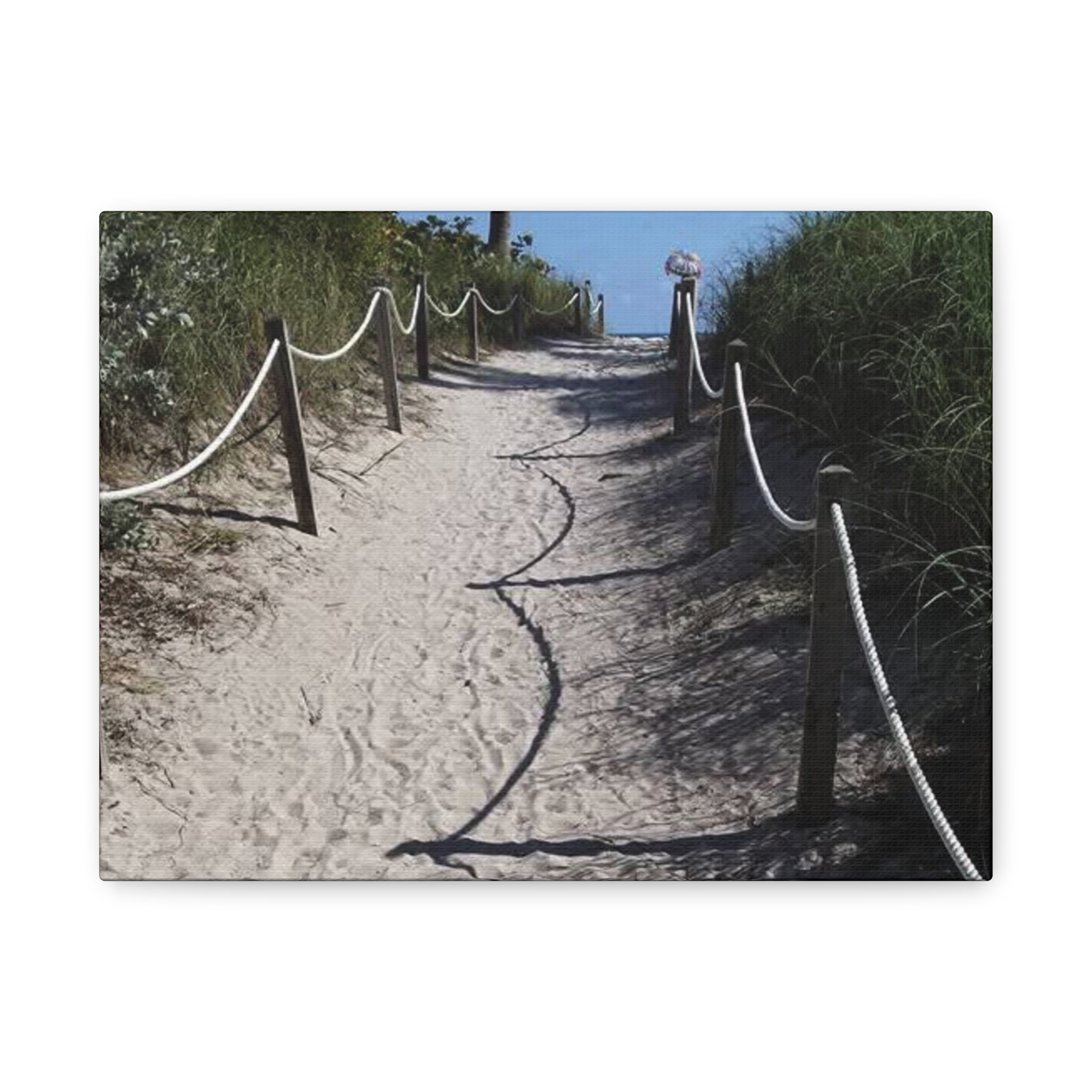 Beach Pathway Wall Art - Matte Canvas