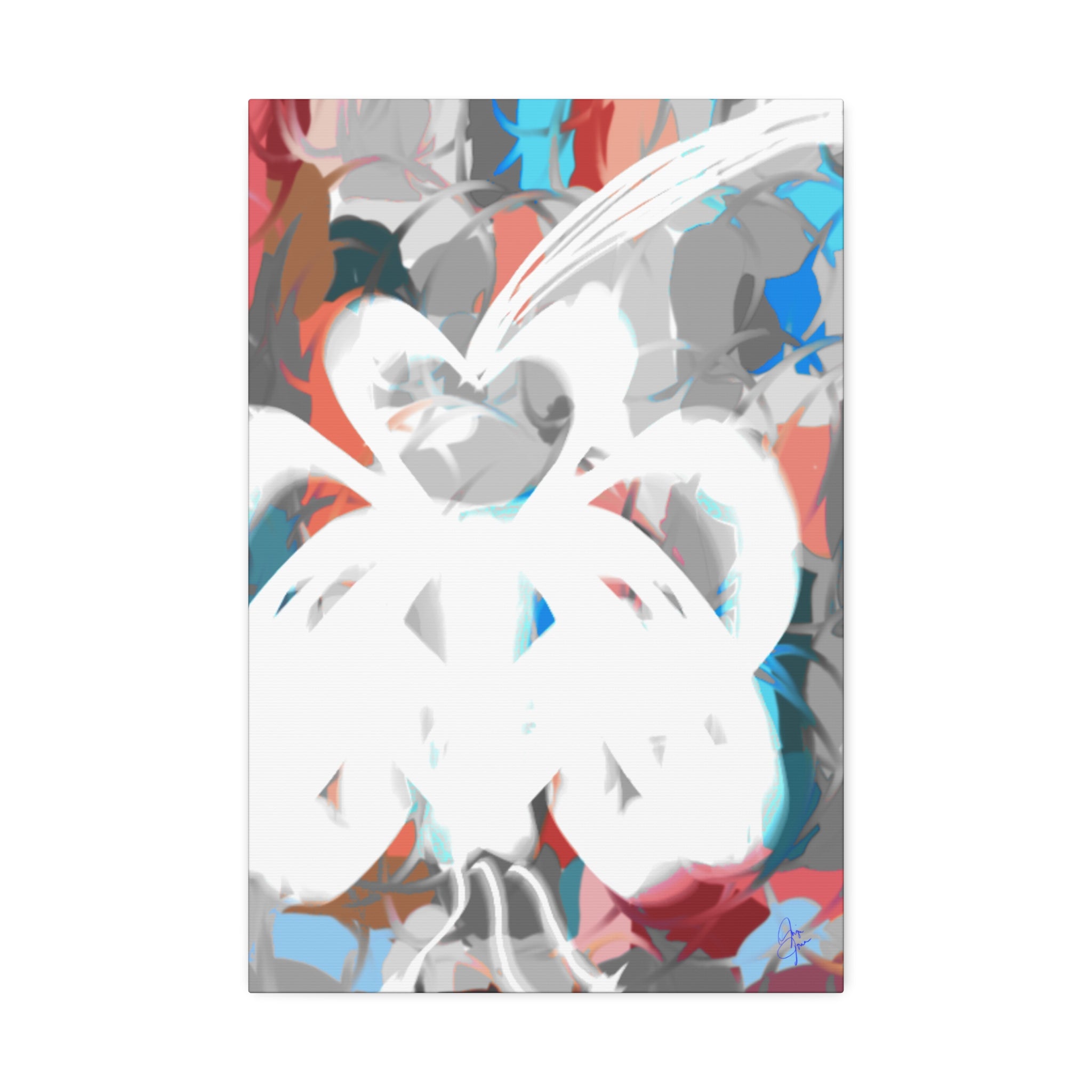 Abstract Coastal Breeze Canvas Print — Modern Stretched Wall Art