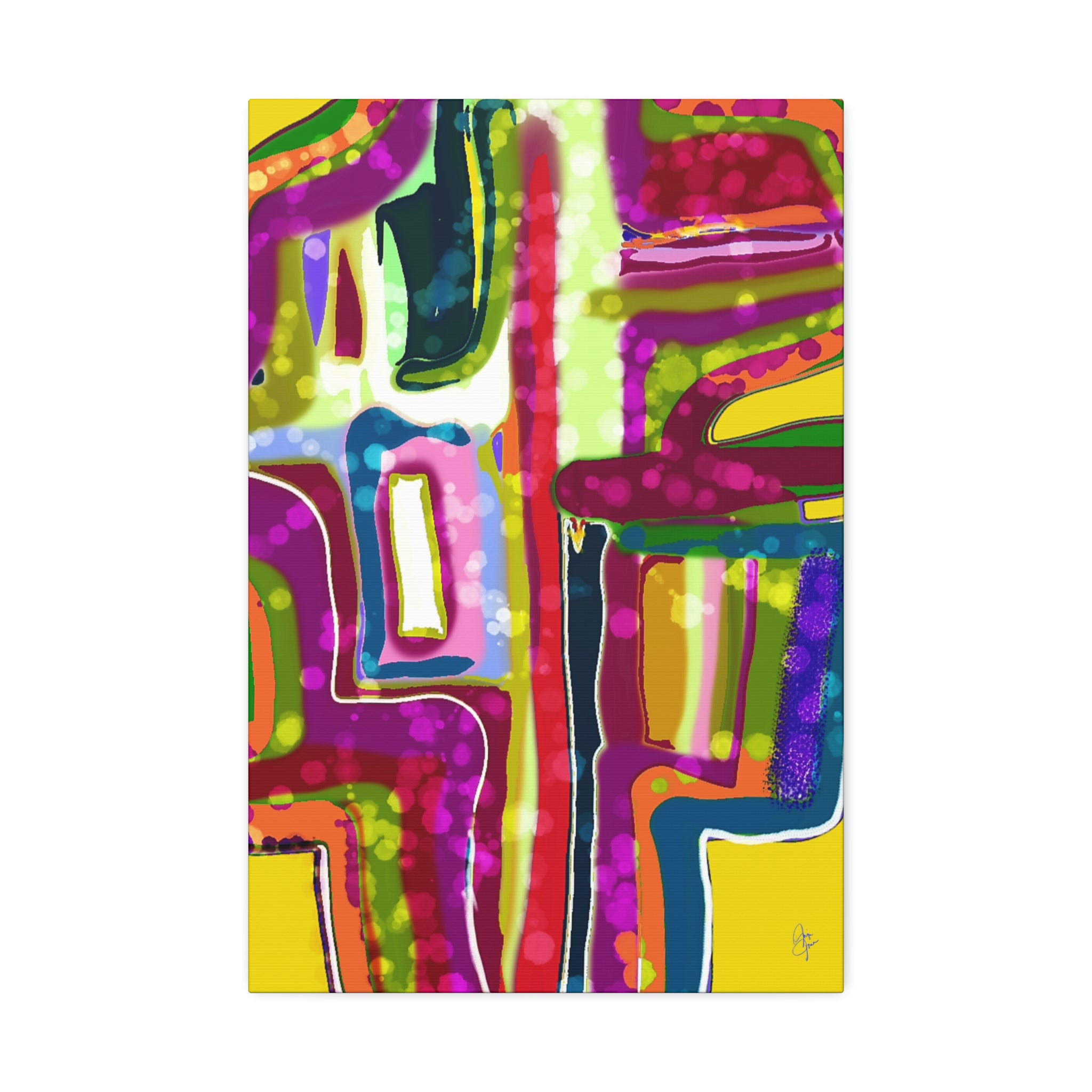 Abstract Colorburst Canvas – Vibrant Pop Art Wall Decor