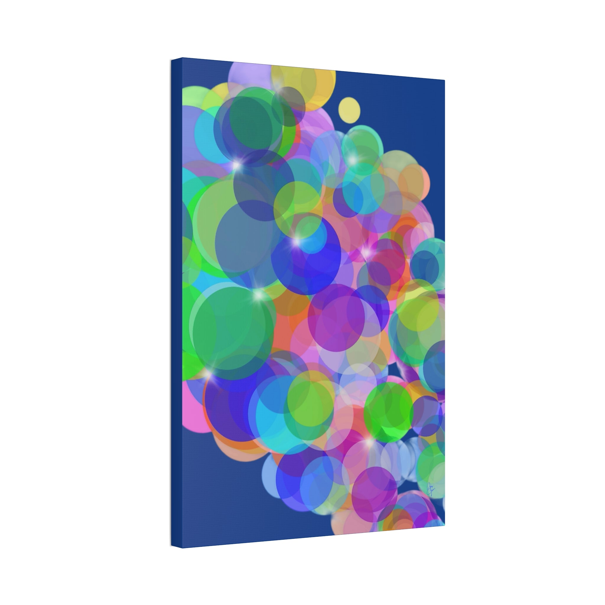 Abstract Colorful Bokeh Canvas Print — Vibrant Stretched Wall Art