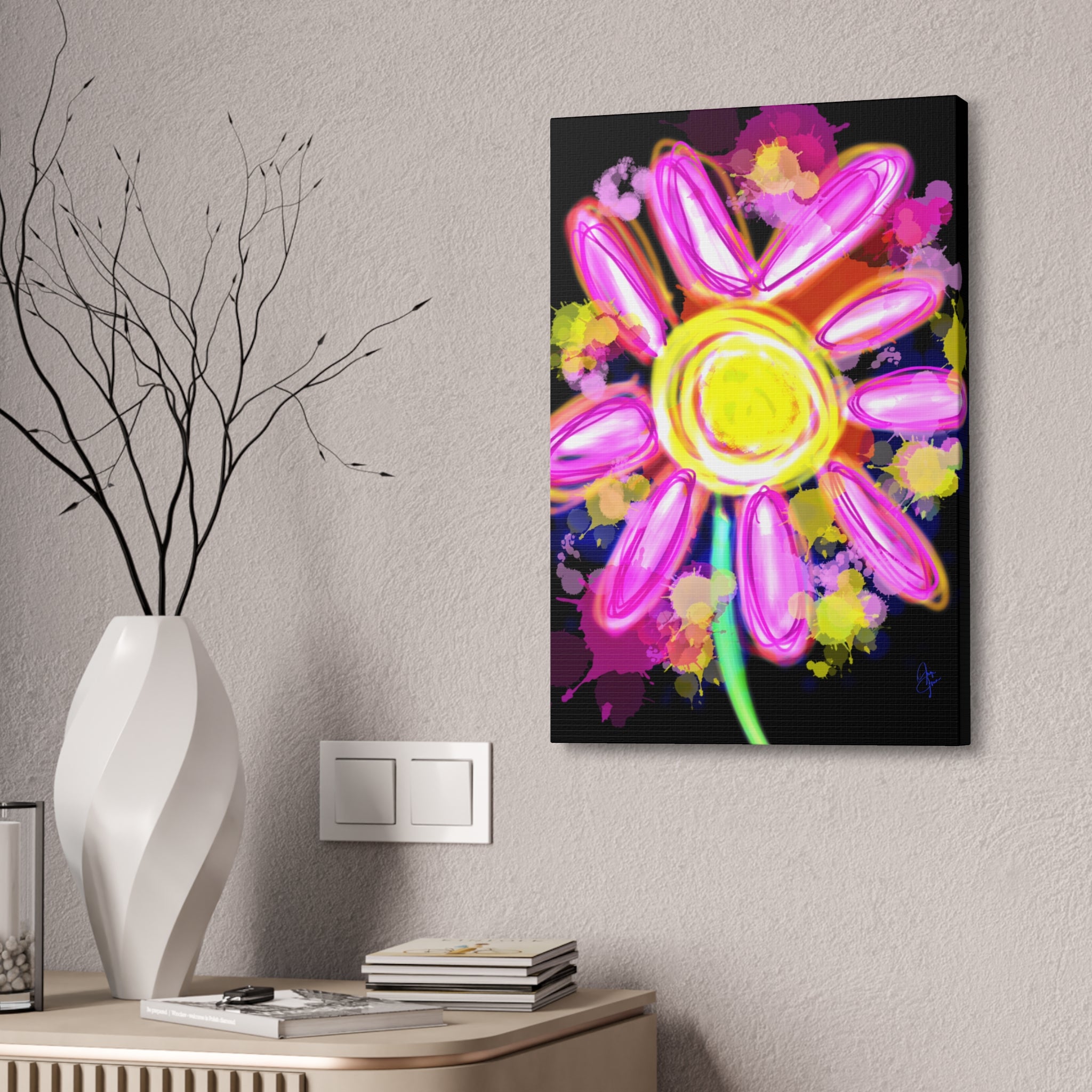 Bright Sunshine Daisy Canvas