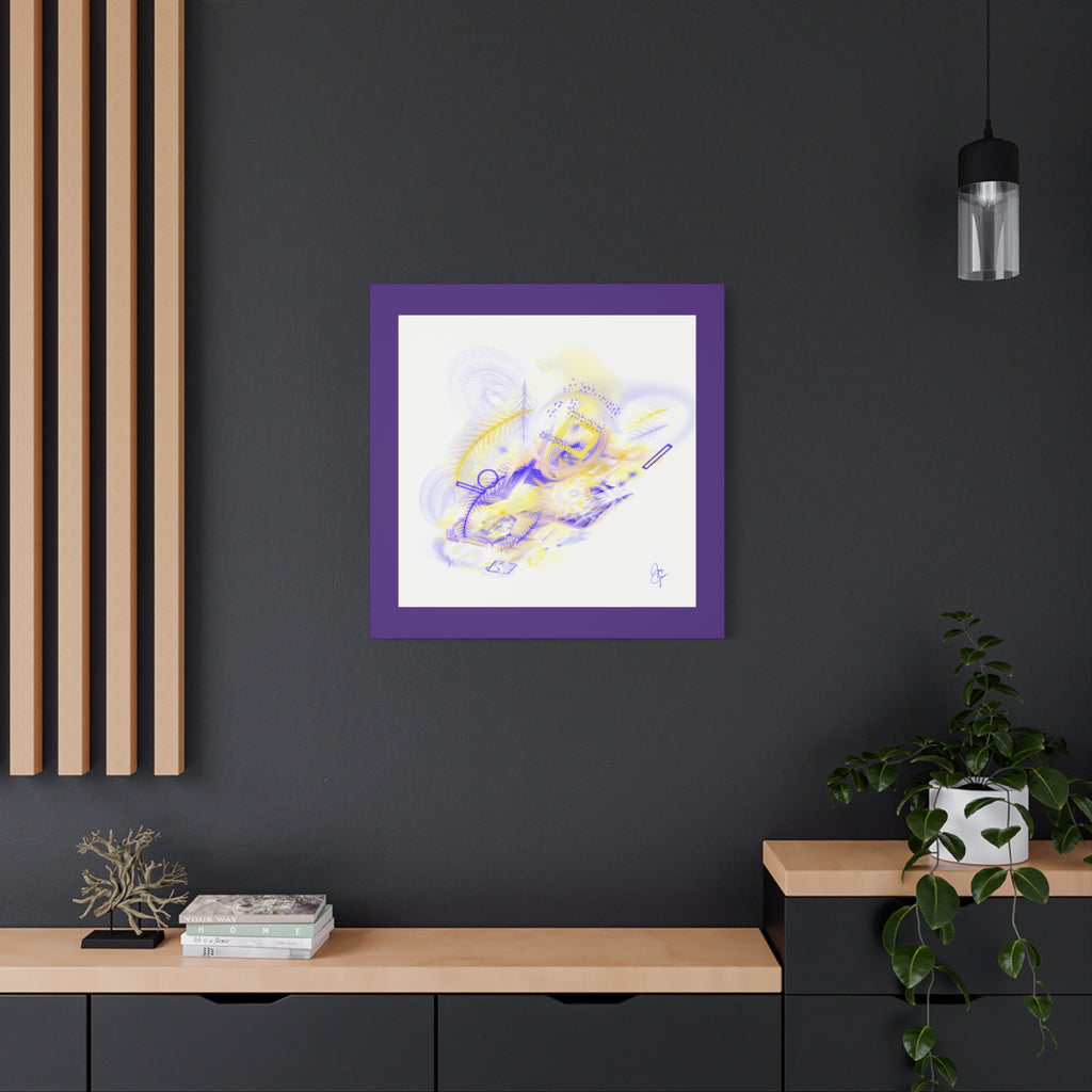 Abstract Feathered Glow Canvas Print — Matte Stretched Wall Art