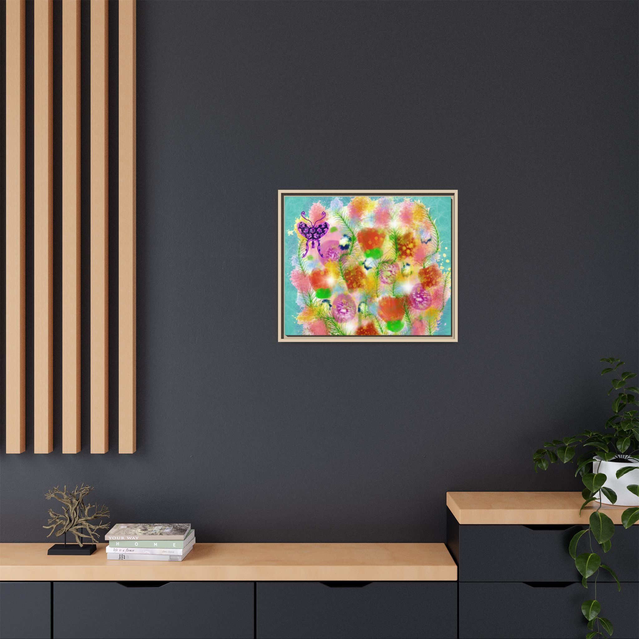 Matte Canvas, Framed (Multi-color)