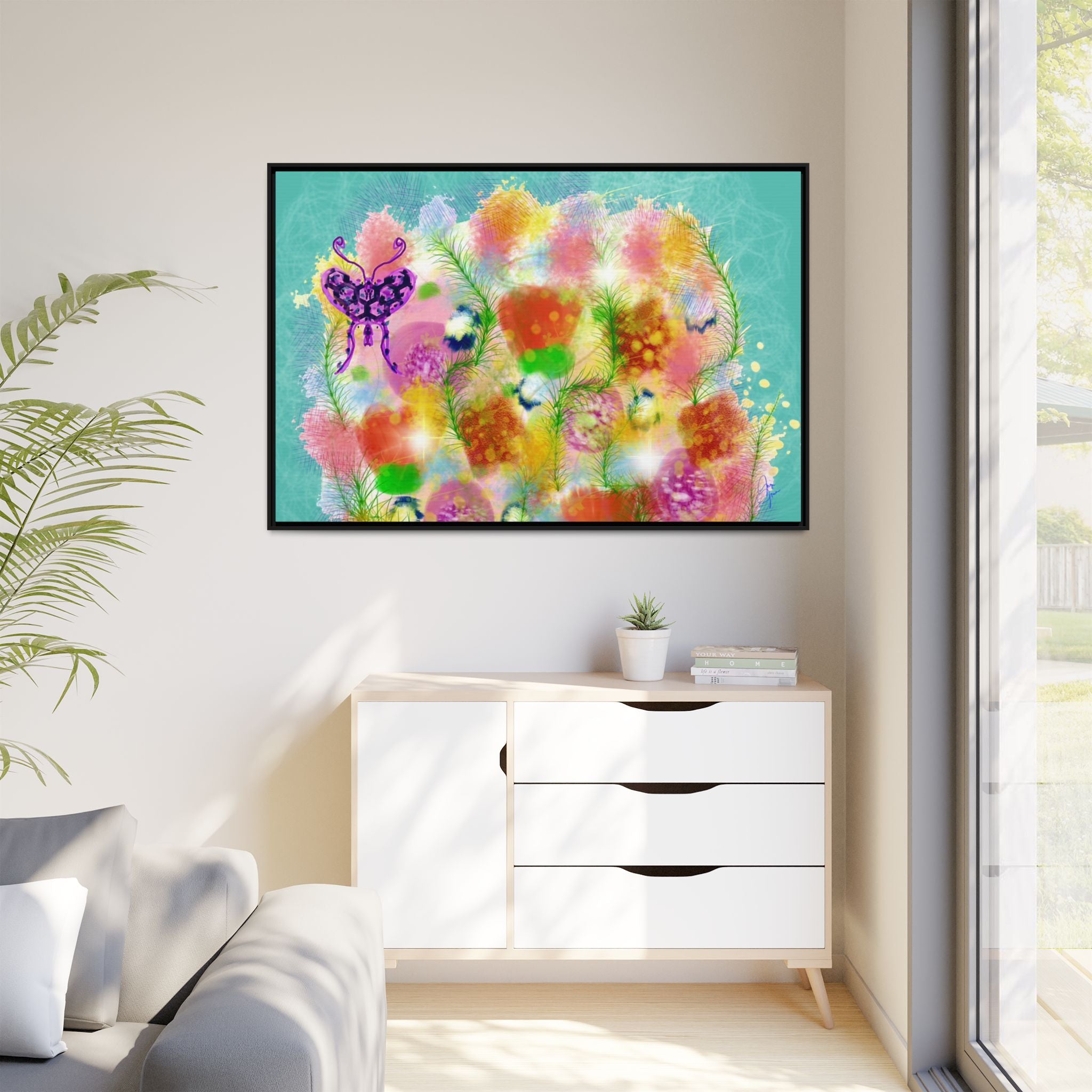 Matte Canvas, Framed (Multi-color)