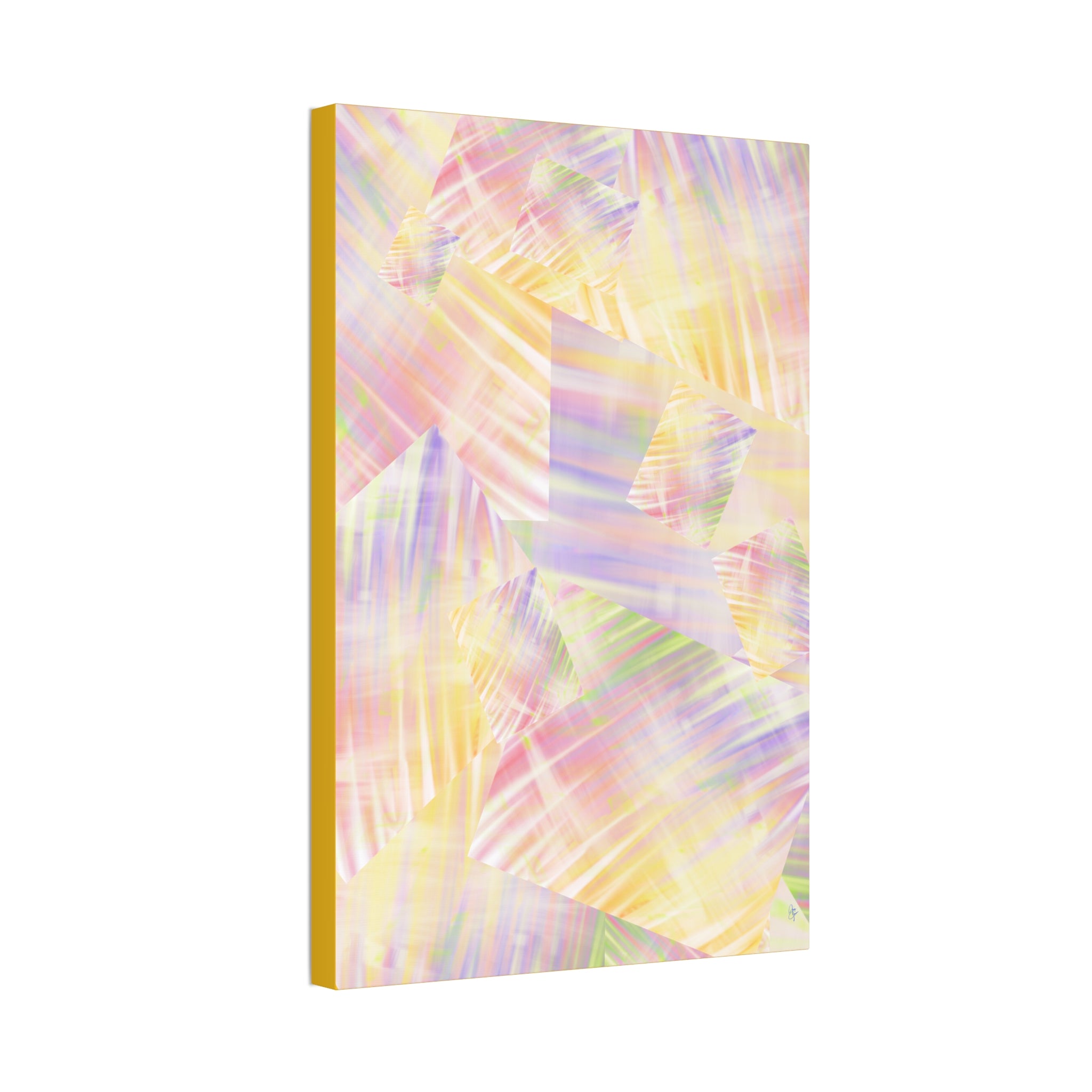 Pastel Abstract Canvas Art - Soft Prism Stretched Canvas 1.5"