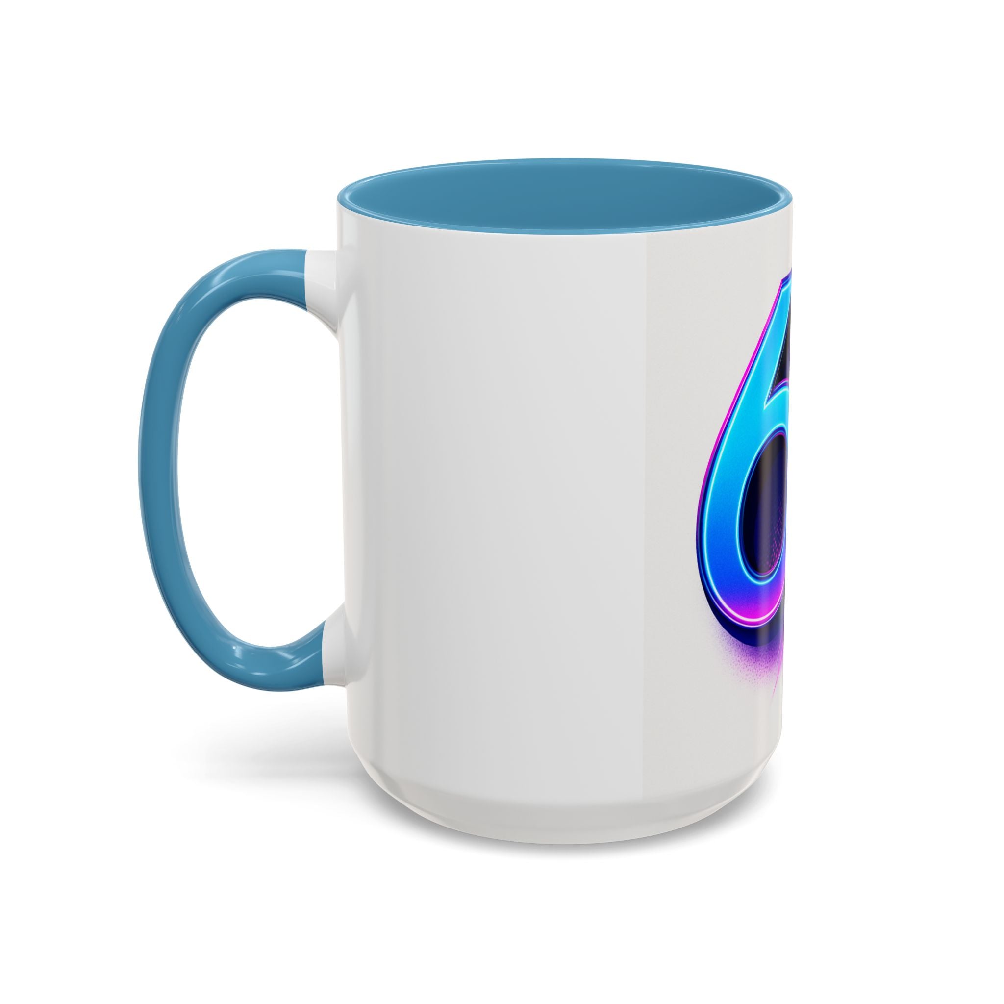 Accent Coffee Mug — Numbers 6 & 7 Kids Design (11/15 oz)
