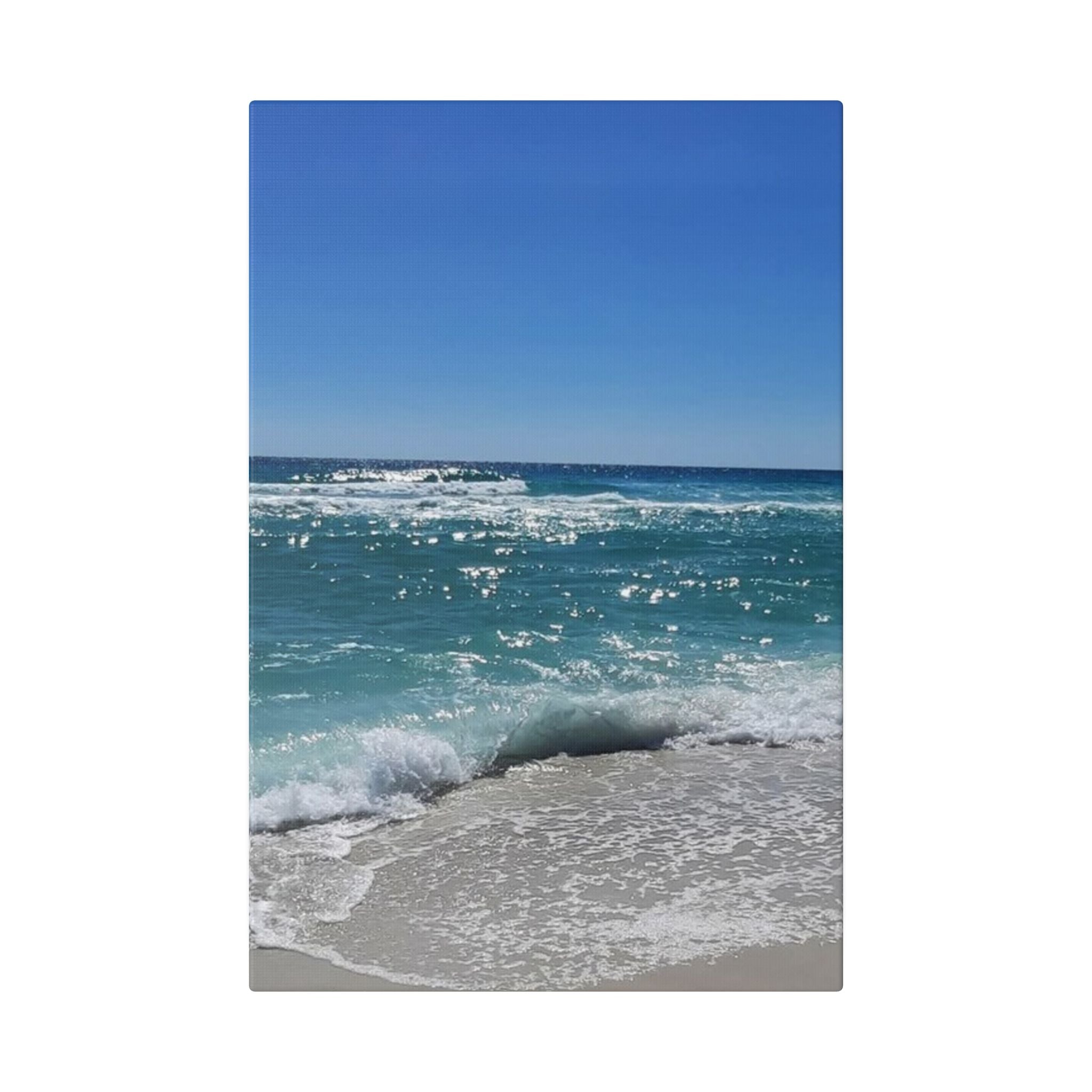 Emerald Coast Stretched Canvas — Coastal Landscape Wall Art