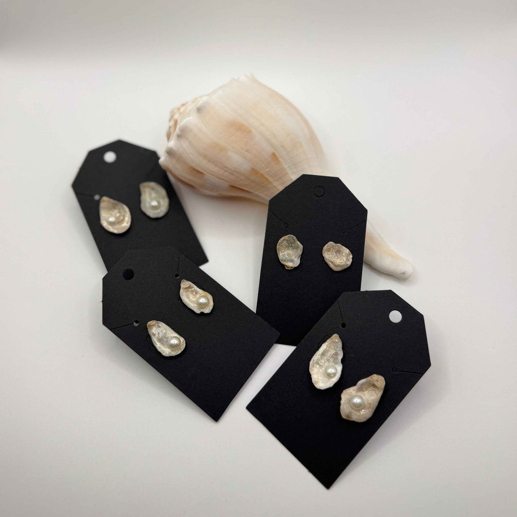 Oyster Shell Stud Earrings