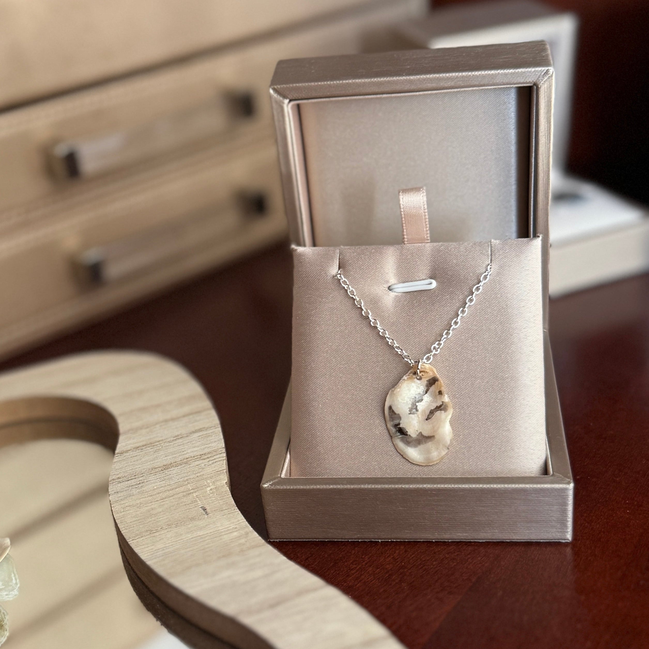 Oyster Shell Pendant Necklace
