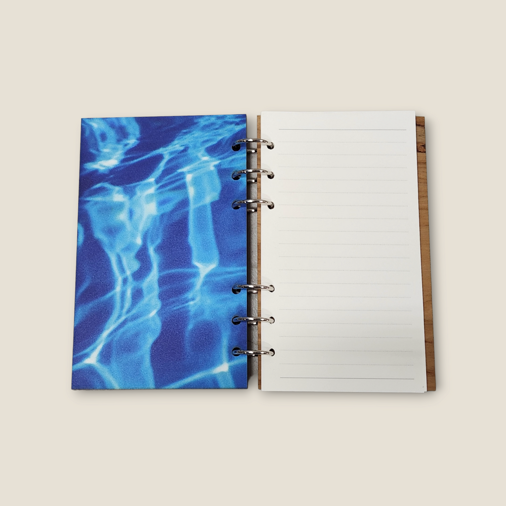 Wood Turtle Refillable Notebook Journal - A6 Refillable Notebook